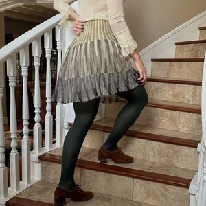 Vintage Missoni Metallic Zig Zag Skirt